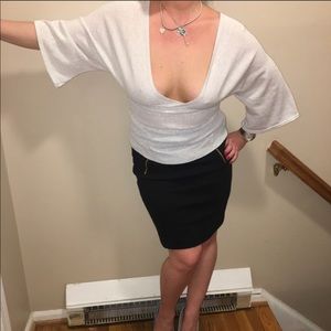 Metallic Batwing Sweater m